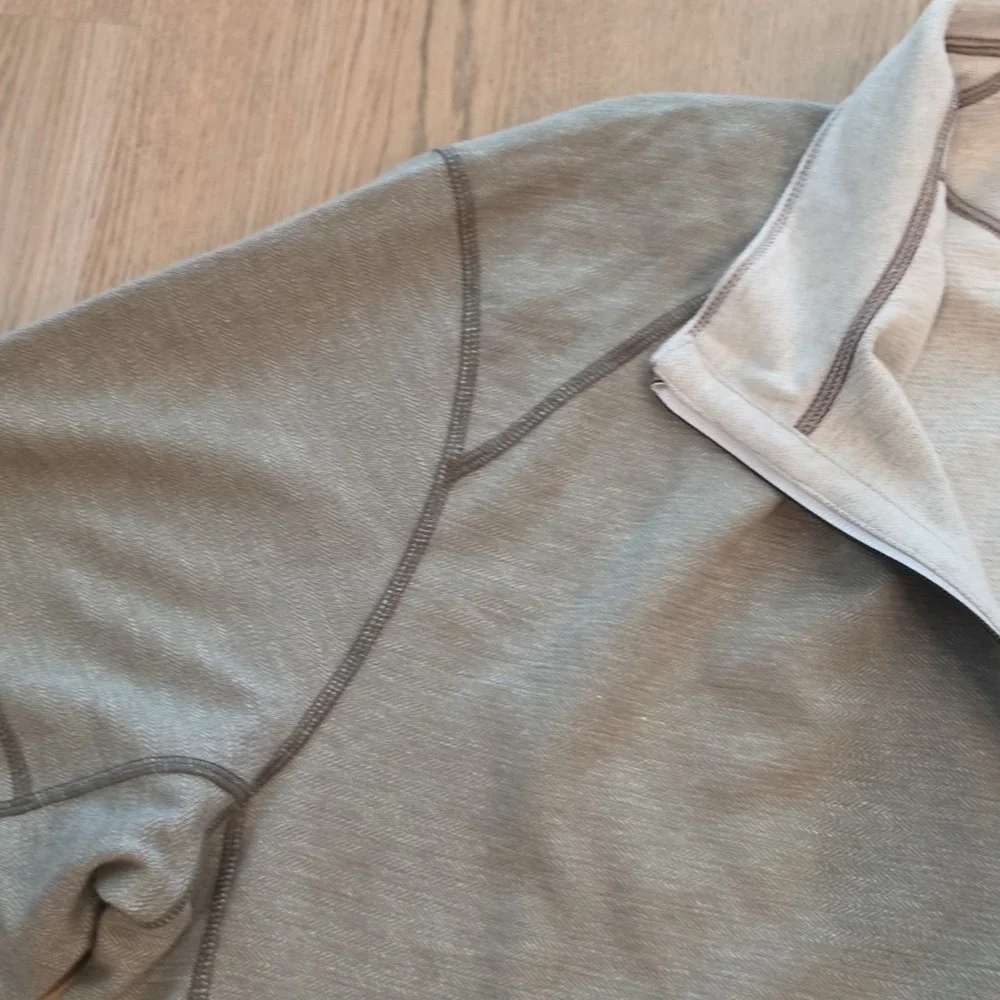 Tommy Bahama‎ Mens 3XL Sandbar Slub Half Zip Flip Reversible Pullover T217424